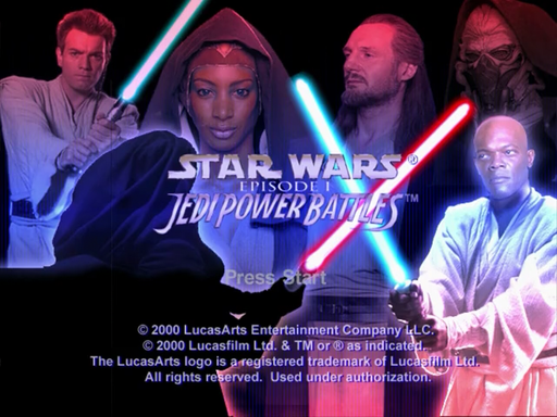 Star Wars Episode I Racer title screen for Sega Dreamcast